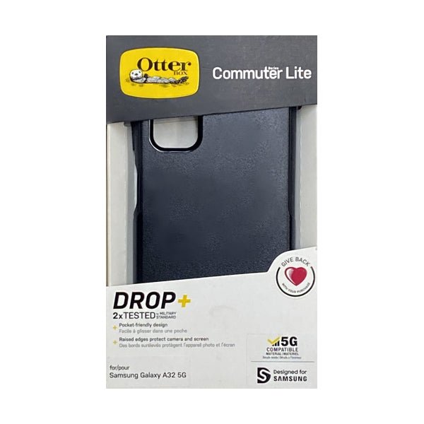 OtterBox Samsung Galaxy A32 5G Commuter Lite Series Protective Phone Case - Black (77 - 82896) - Dollar Fanatic