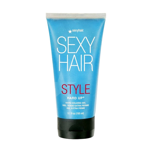 SexyHair Style Hard Up Hard Holding Gel (Net 5.1 fl. oz.) All Day Strong Hold, Flake-Free Formula