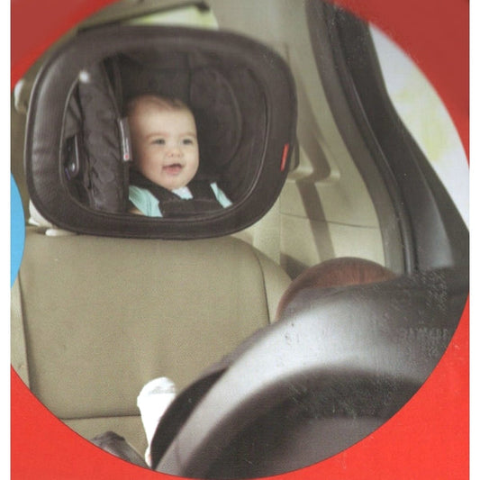 Style Driven Backseat Mirror - Black (12"L x 9.5"H) Fits Most Auto Headrests - Universal Design