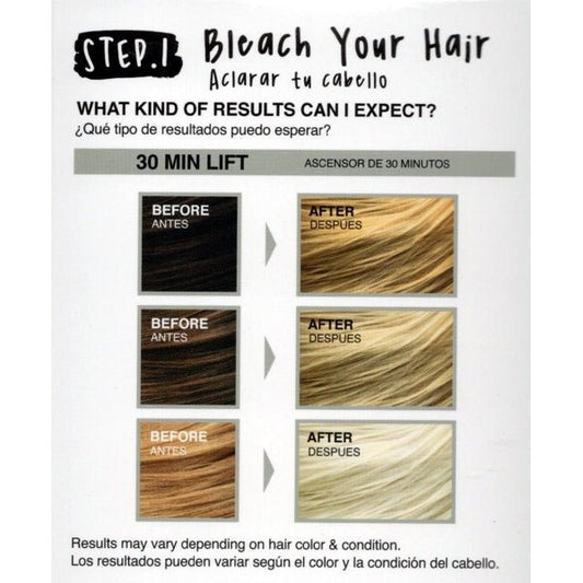Kiss Lift-Up Complete Bleach Hair Color Kit - Maximum Strength (5-Piece Bleach Color Kit) - $5 Outlet