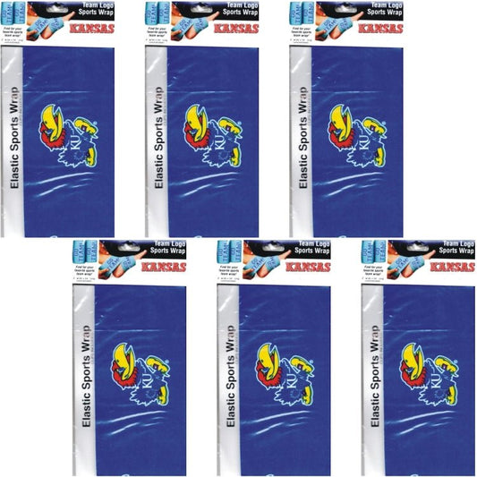 Novelty Kansas Jayhawks Blue Elastic Bandage Wrap with Clips (3" x 54") - Dollar Fanatic