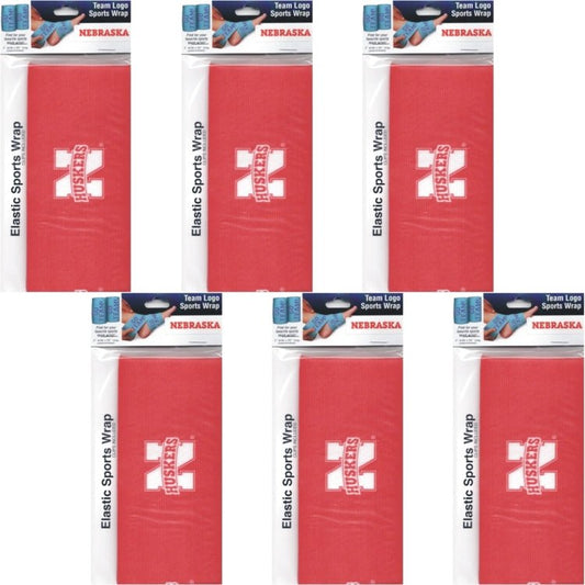Novelty Nebraska Cornhuskers Elastic Bandage Sports Wrap with Clips (3" x 54") - Dollar Fanatic